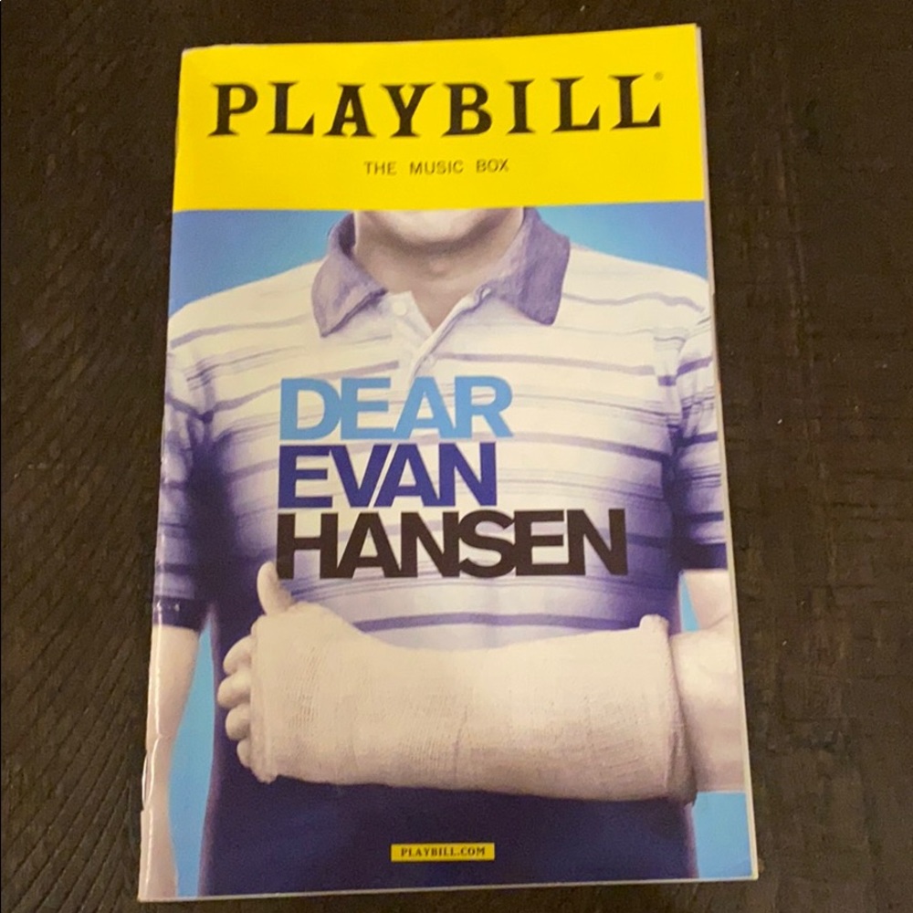 OBC Dear Evan Hansen Playbill